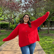 Perfect Day Cardigan - Red