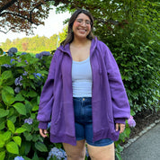 Zip-Up Hoodie - Purple Yam