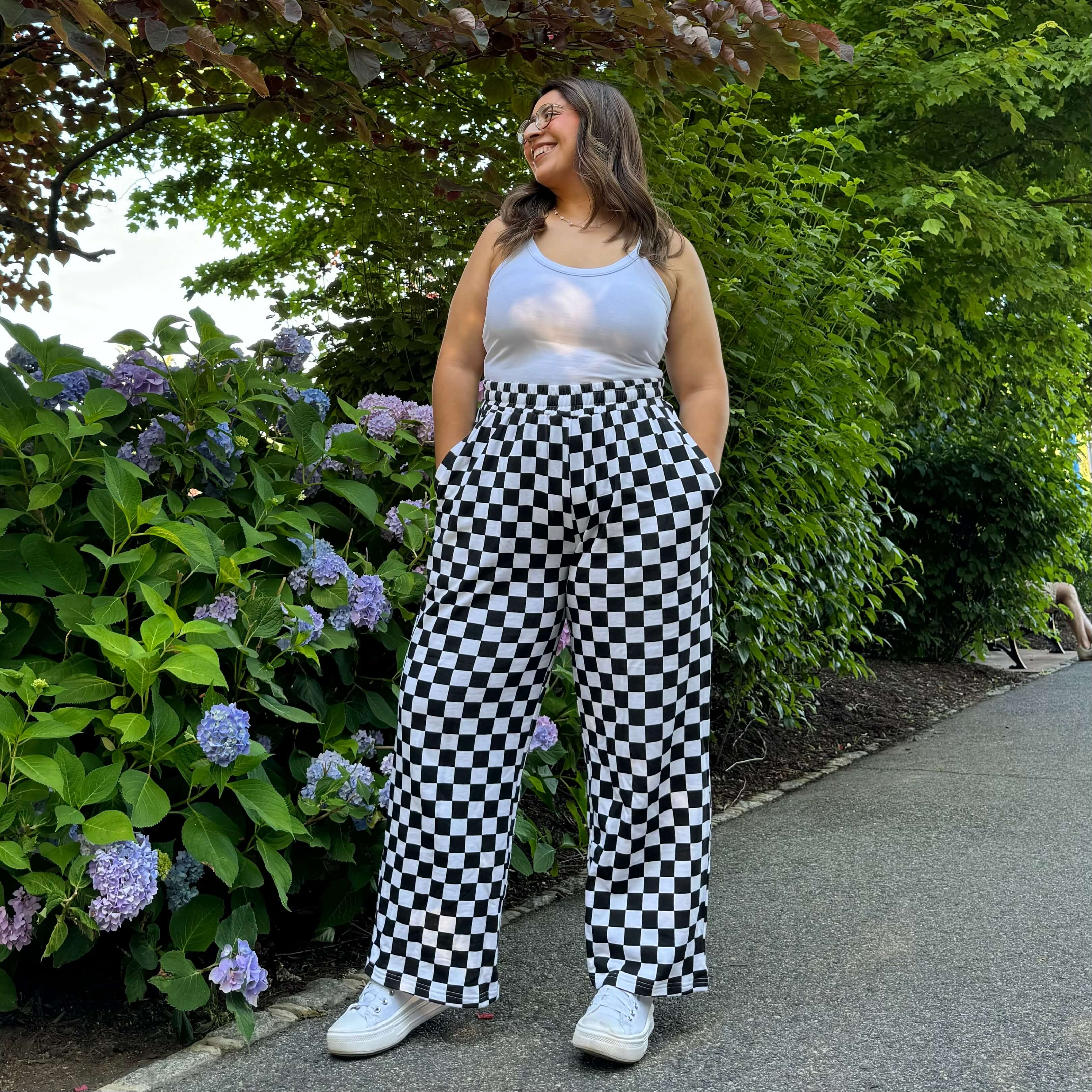 29" Inseam Be Yourself Pants - Checker Black *Clearance Sale*