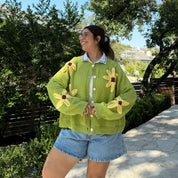 Flower Cardigan - Matcha *One Batch Only*