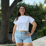 Cropped Tee - Tofu *Clearance Sale*