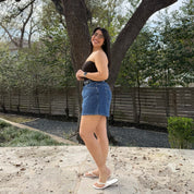 Heritage Denim Mini Skirt - Medium Wash