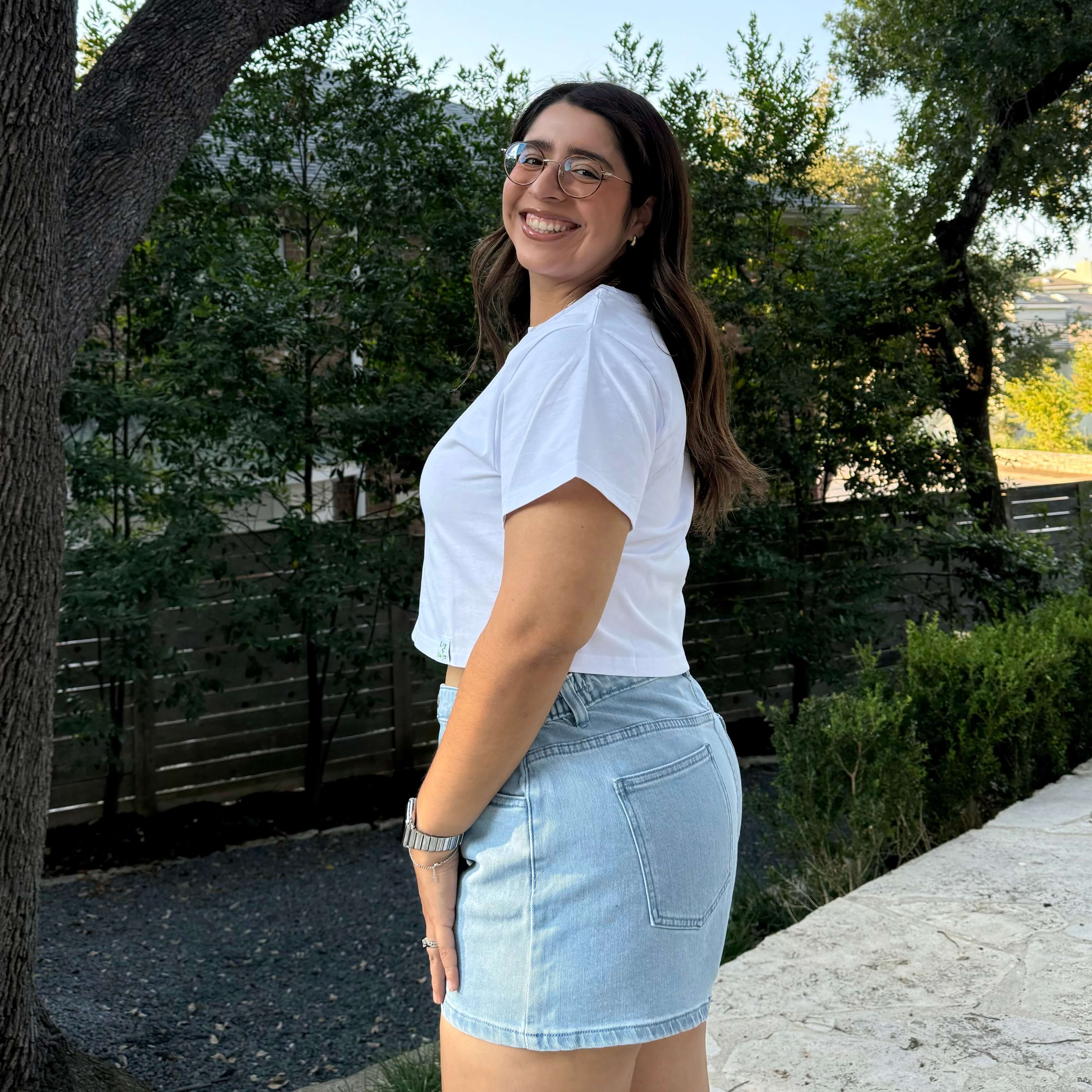 Cropped Tee - Tofu *Clearance Sale*