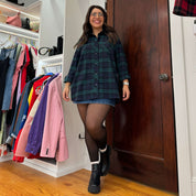 Flannel Long Sleeve Button-Up - Blue/Green *Clearance Sale*