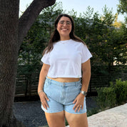 Cropped Tee - Tofu *Clearance Sale*