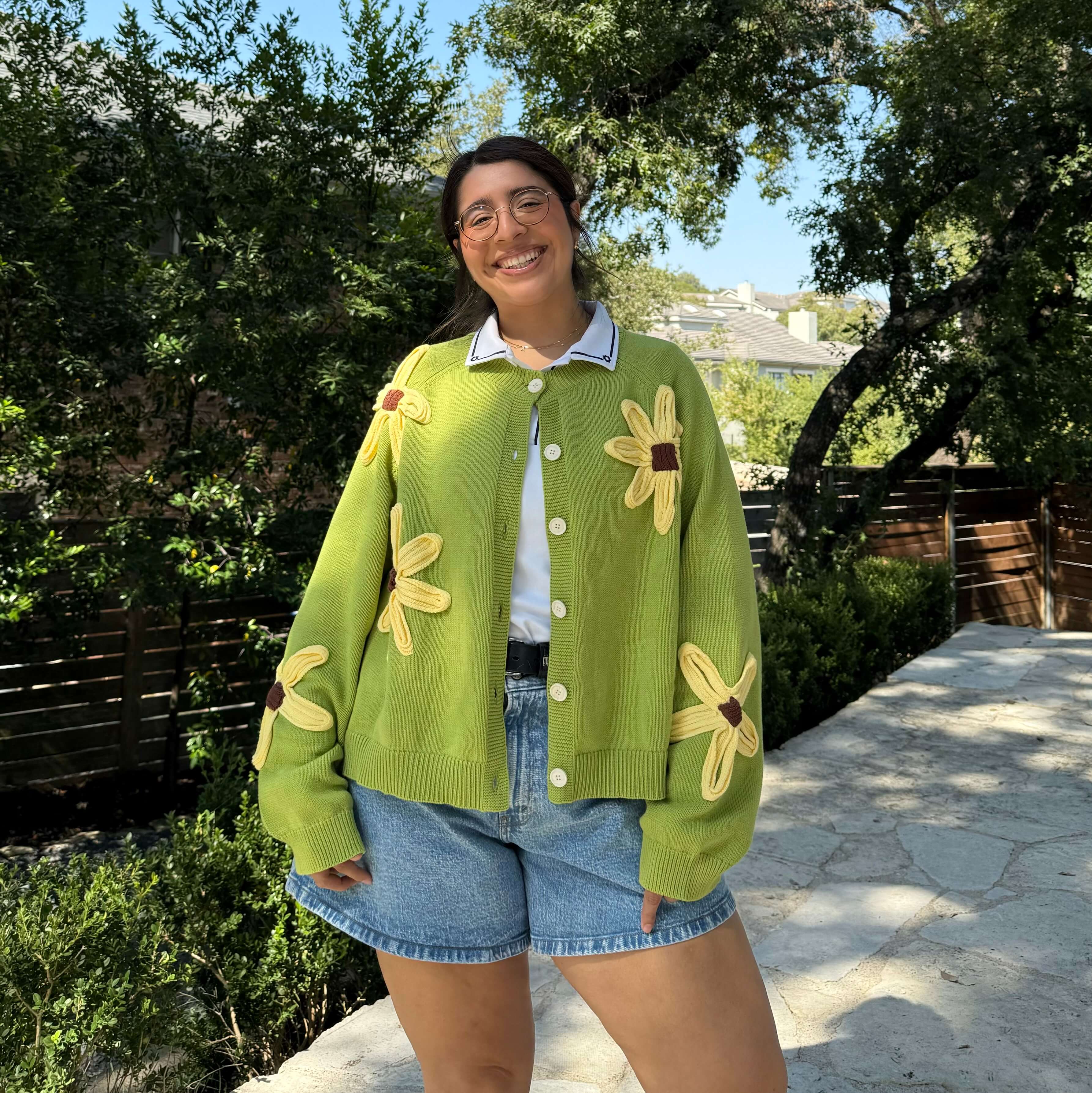 Flower Cardigan - Matcha *One Batch Only*