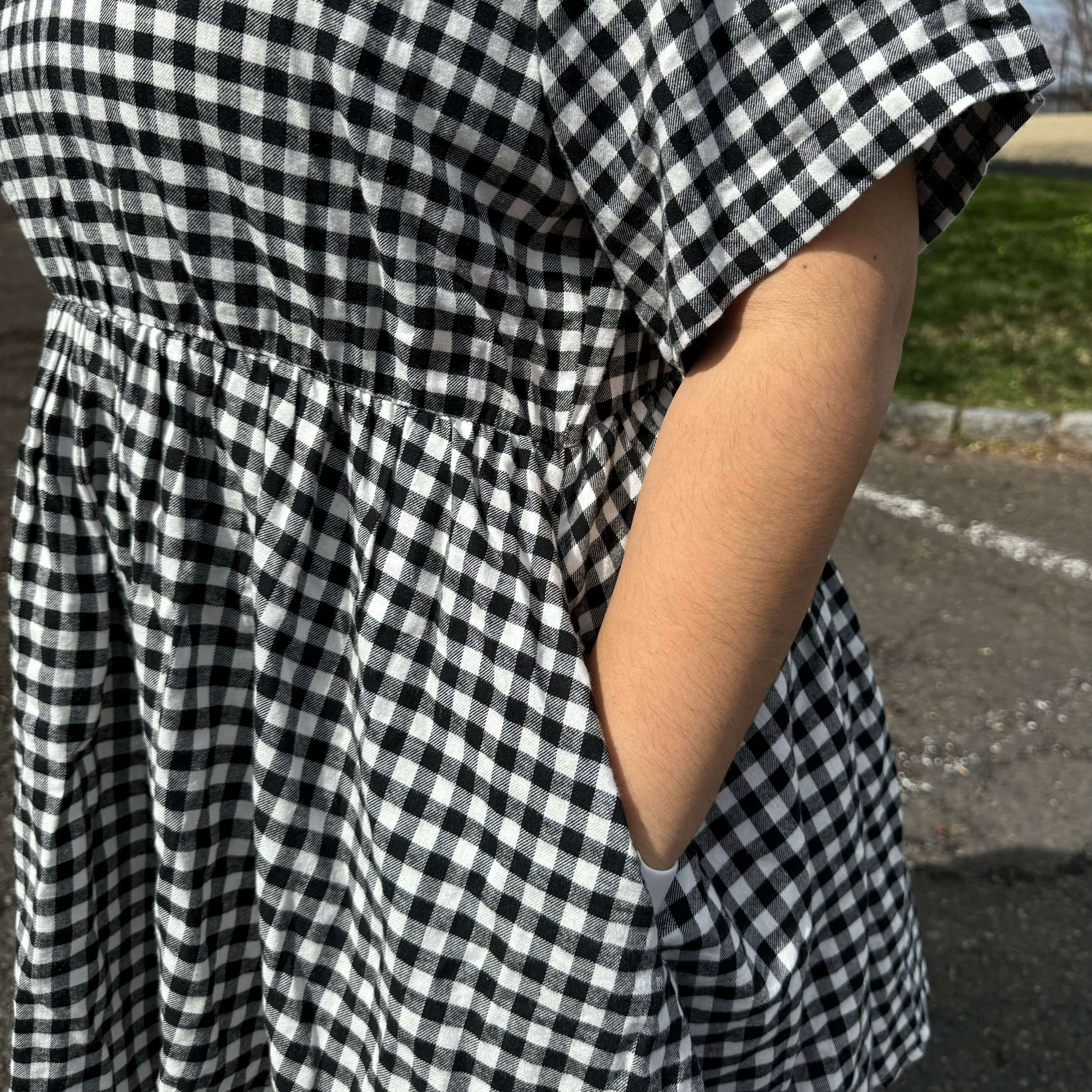 Gingham Dress - Black *Clearance Sale*