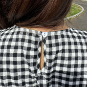 Gingham Dress - Black *Clearance Sale*