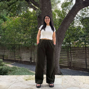 28 Inch Corduroy Pants - Olive