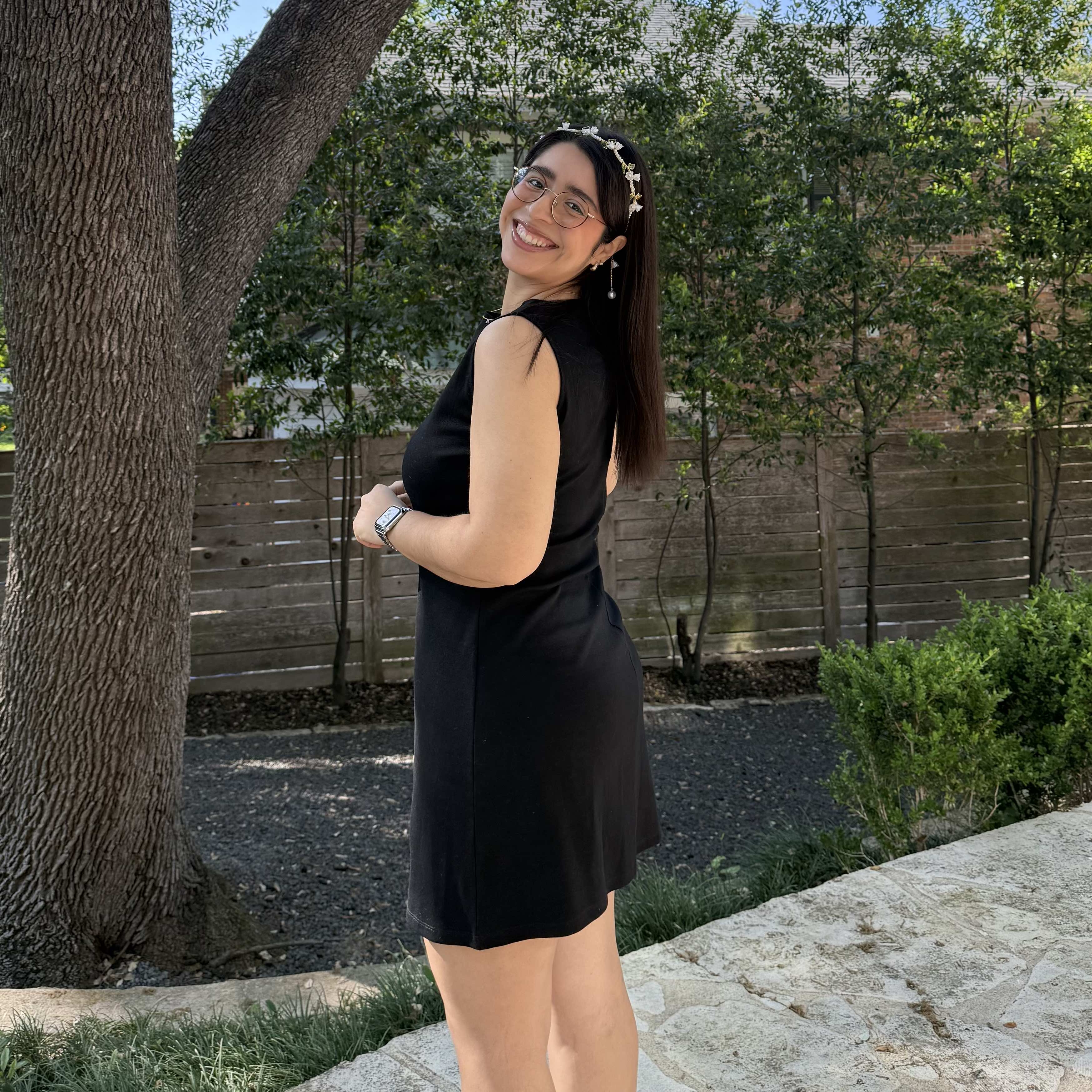 Boatneck Mini Dress - Black *Clearance Sale*