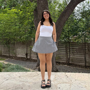 Christina Mini Skirt - Black and White *Clearance Sale*