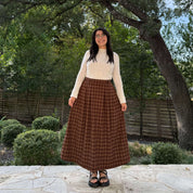 Harvest Moon Skirt - Chestnut Plaid