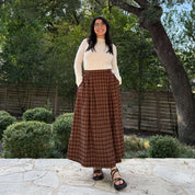 Harvest Moon Skirt - Chestnut Plaid