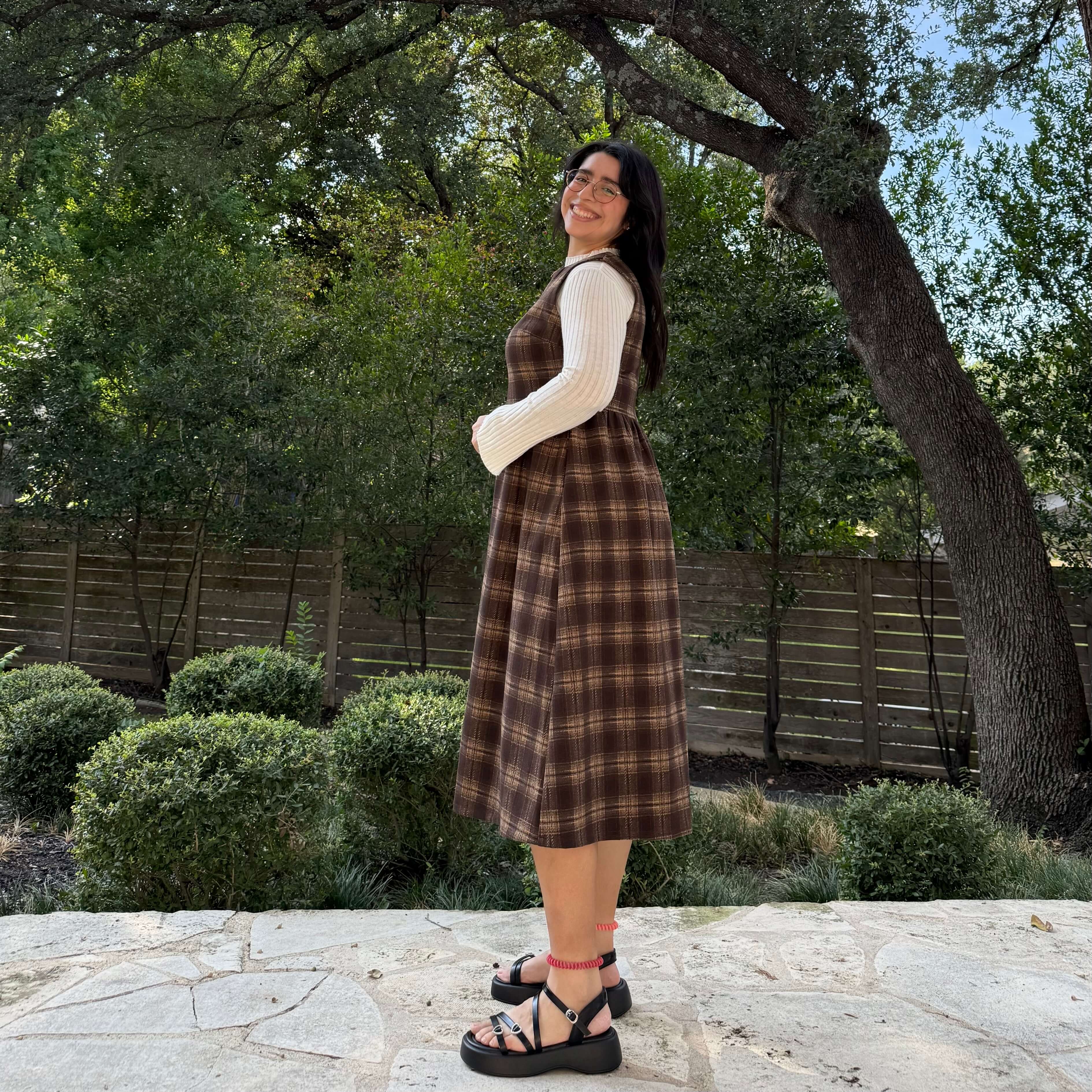 Cambridge Dress - Maple Plaid