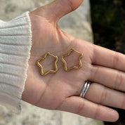Shooting Star Mini Hoop - Gold