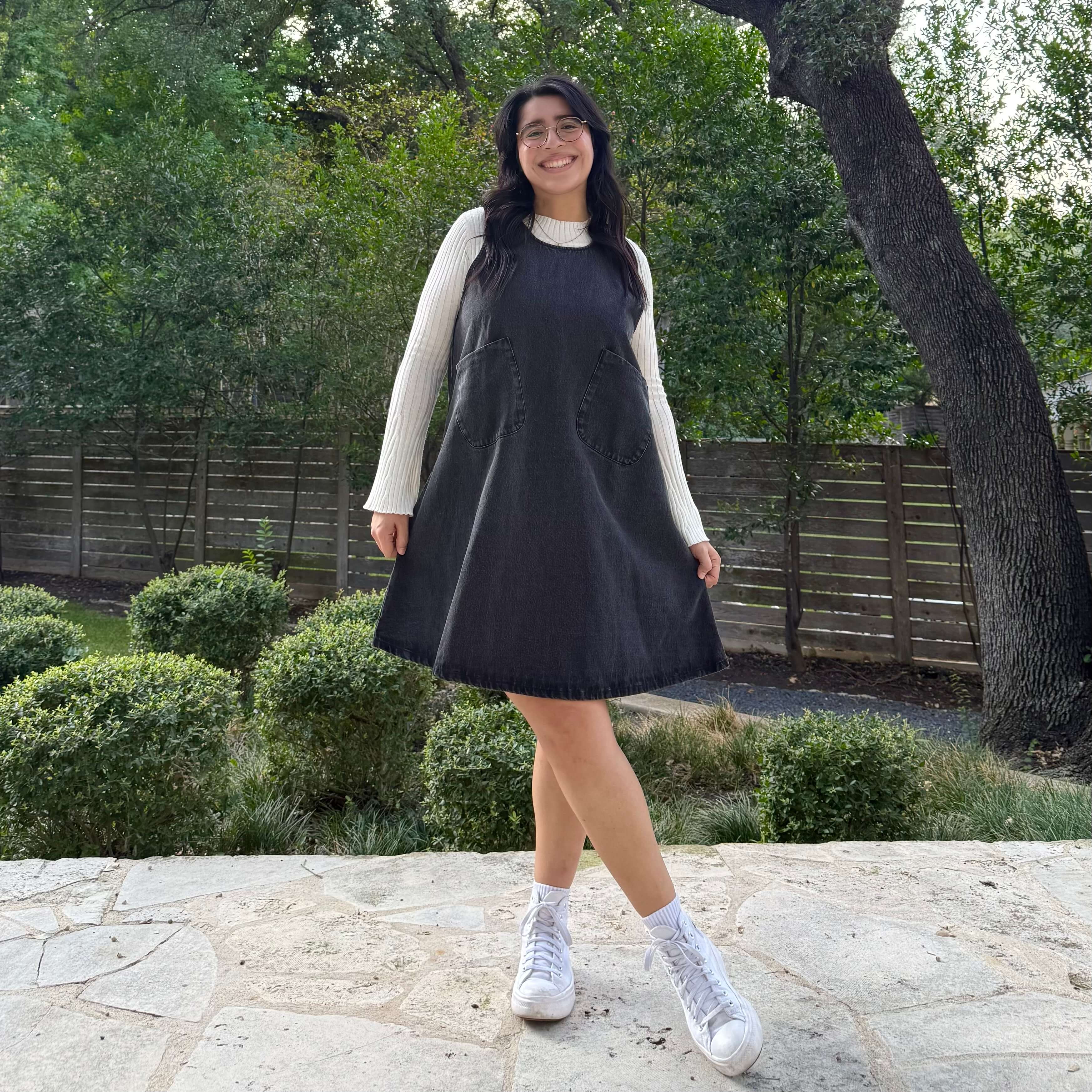 Denim Dress - Dark Gray *Clearance Sale*