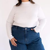 Turtleneck Sweater - White